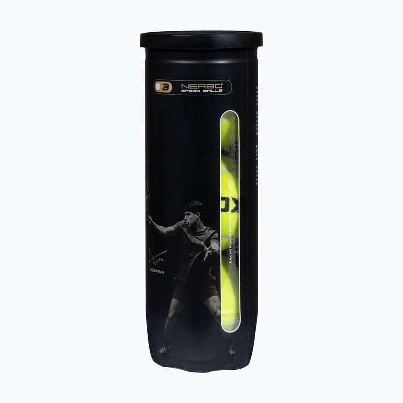 Padelbälle NOX Nerbo Speed 3B 3 pack yellow 2