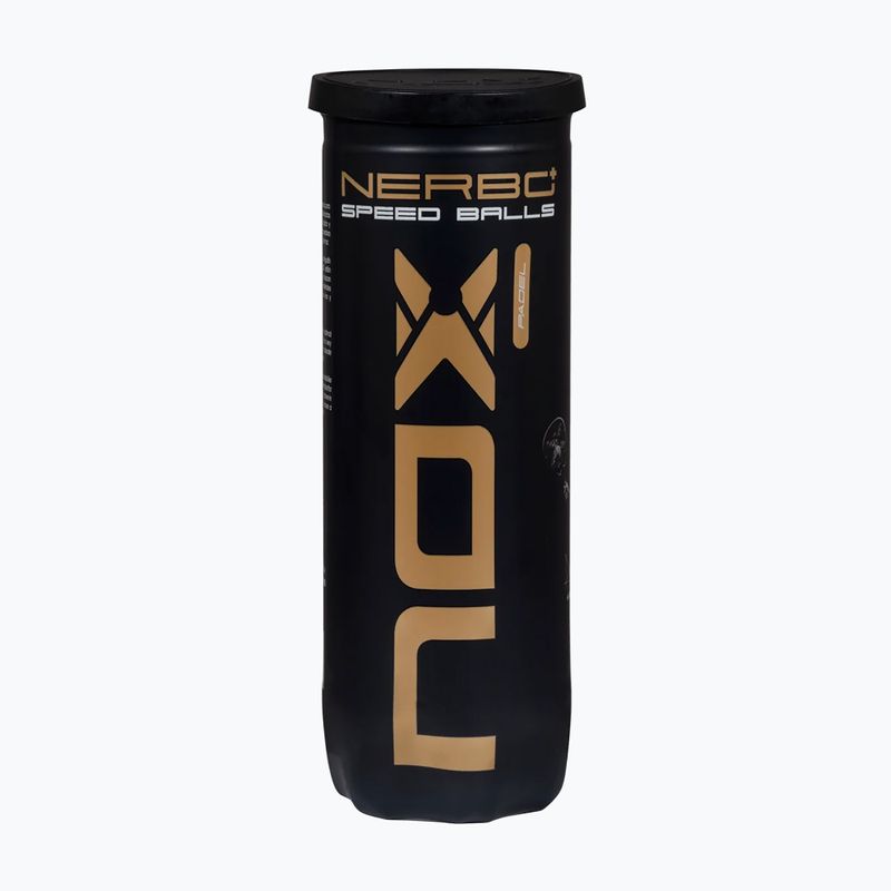 Padelbälle NOX Nerbo Speed 3B 3 pack yellow 3