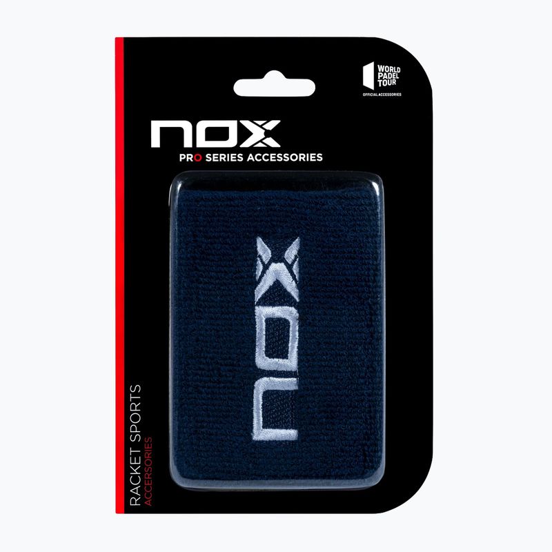 Schweißbänder fürs Handgelenk NOX Wristband with Logo 2 szt. blue/white