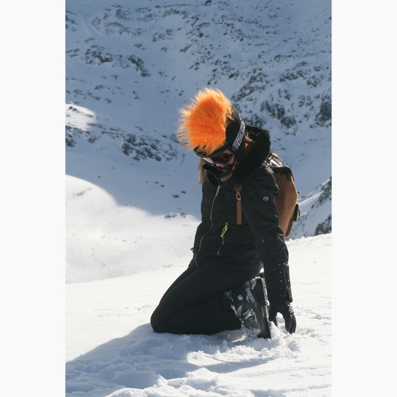 COOLCASC Furry Orange Helm Overlay schwarz S067 9