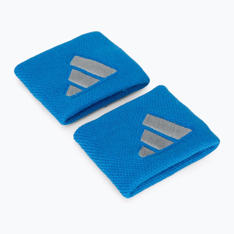 Schweißbänder für das Handgelenk adidas Wristband S 2 St. blue/grey 2