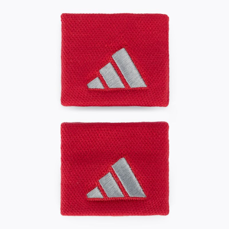 Schweißbänder adidas Wristband S 2 Stück red/grey