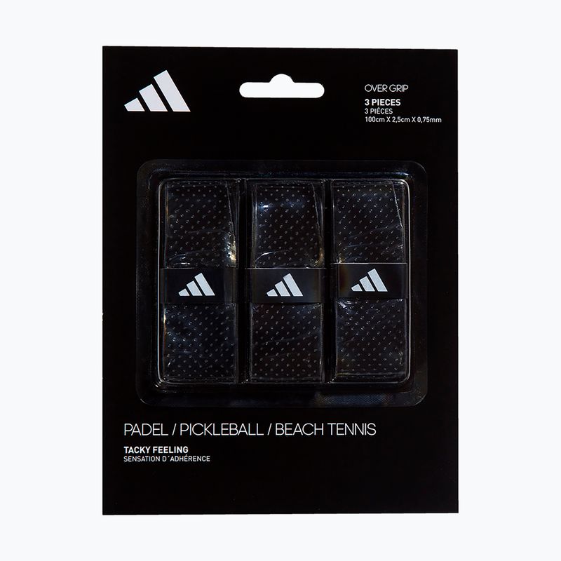 Griffbänder für Padel-Schläger adidas Padel Overgrip Set 3 pcs. black 4