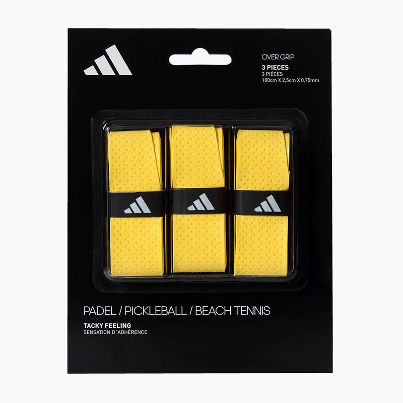 Griffbänder für Padel-Schläger adidas Padel Overgrip Set 3 pcs. yellow 3