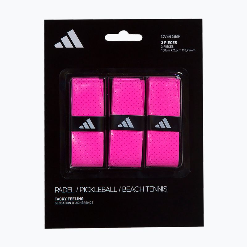 Griffbänder für Padel-Schläger adidas Padel Overgrip Set 3 pcs. pink 4