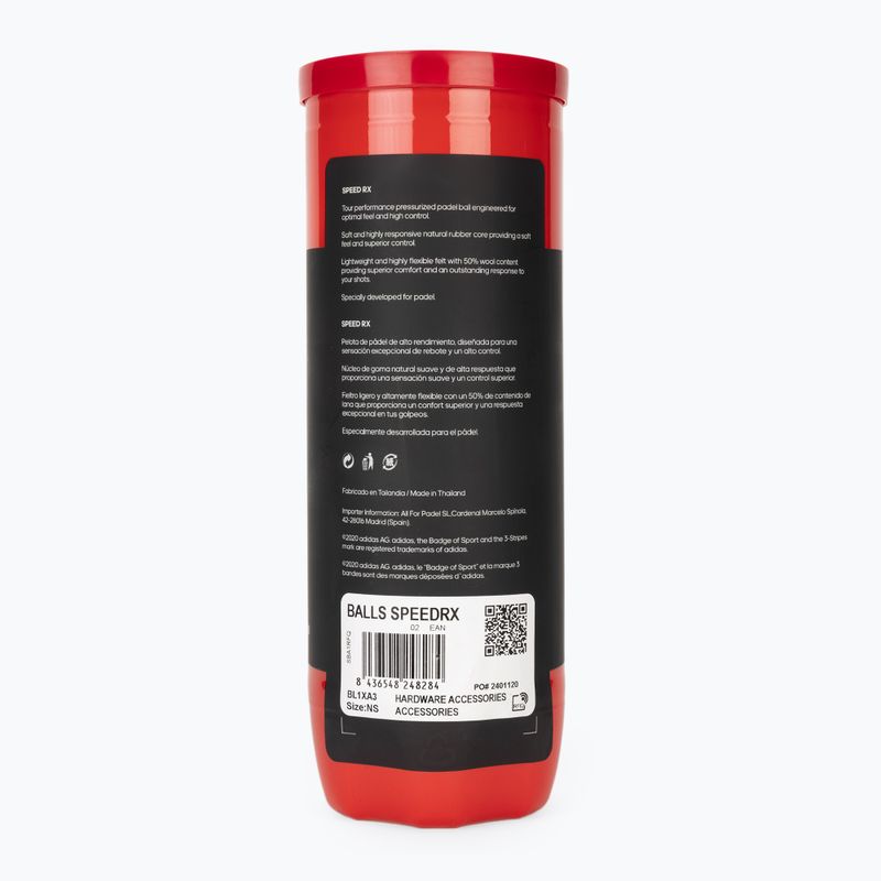 Padelbälle adidas Speed Rx 3 pcs. yellow 2