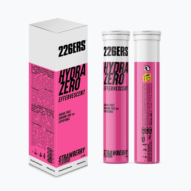 Hypotonisches Getränk 226ERS Hydrazero Brause 20 Tabletten Erdbeere 3