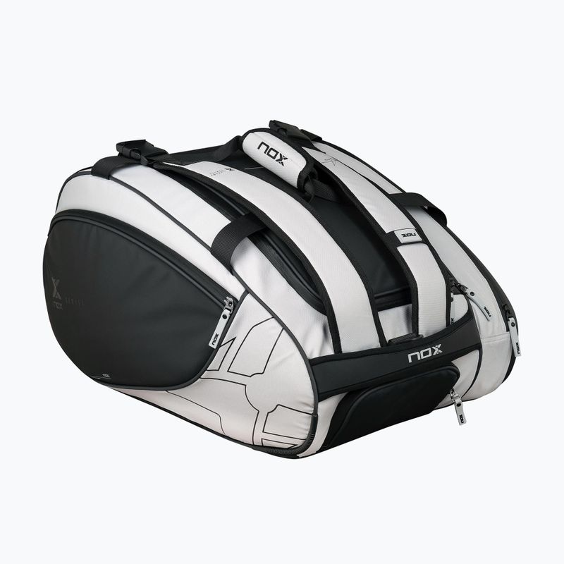 Padel-Tasche NOX Luxury Master Series Padelbag 60 l white/black 2