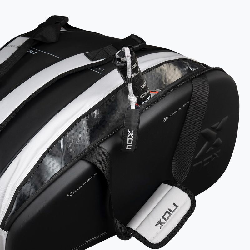 Padel-Tasche NOX Luxury Master Series Padelbag 60 l white/black 6