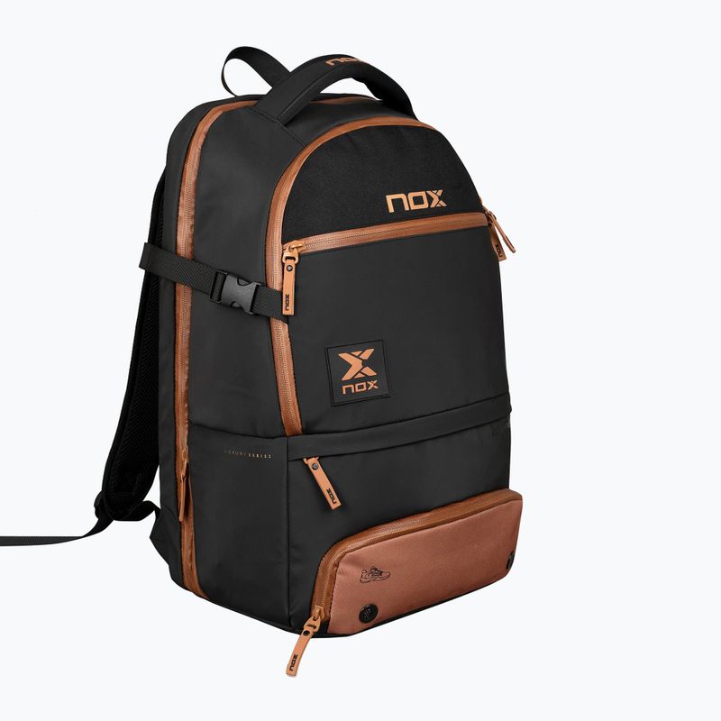 Padel-Rucksack NOX Luxury Open Series Backpack 30 l black/brown 2
