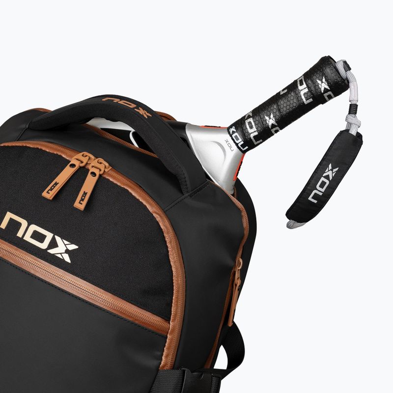 Padel-Rucksack NOX Luxury Open Series Backpack 30 l black/brown 6