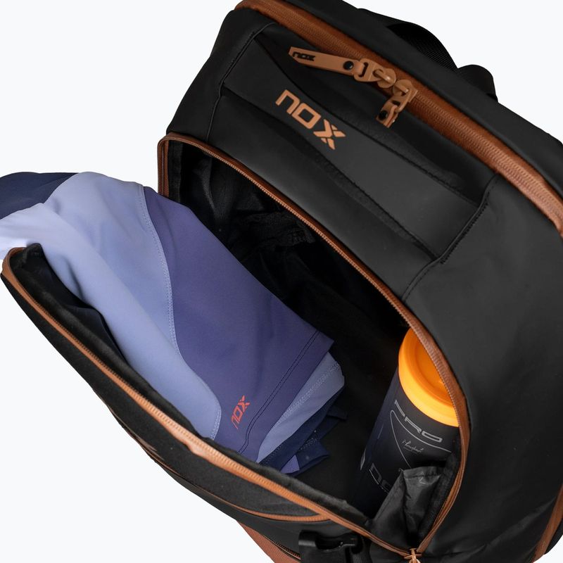 Padel-Rucksack NOX Luxury Open Series Backpack 30 l black/brown 7