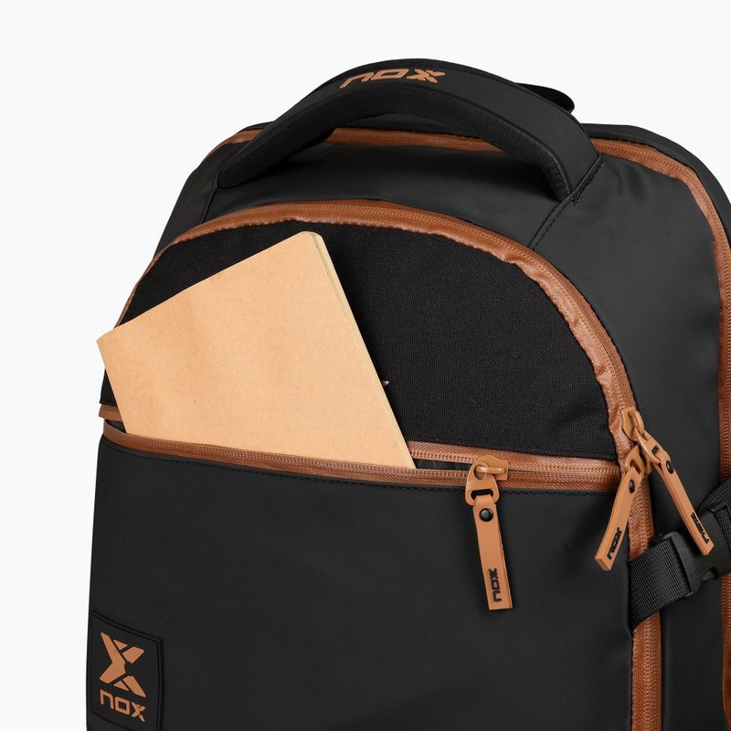 Padel-Rucksack NOX Luxury Open Series Backpack 30 l black/brown 8