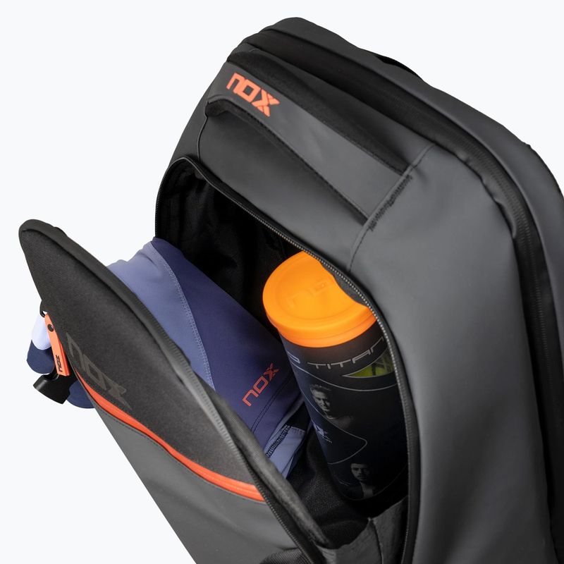 Padel-Rucksack NOX Luxury Open Series Backpack 30 l black/red 9