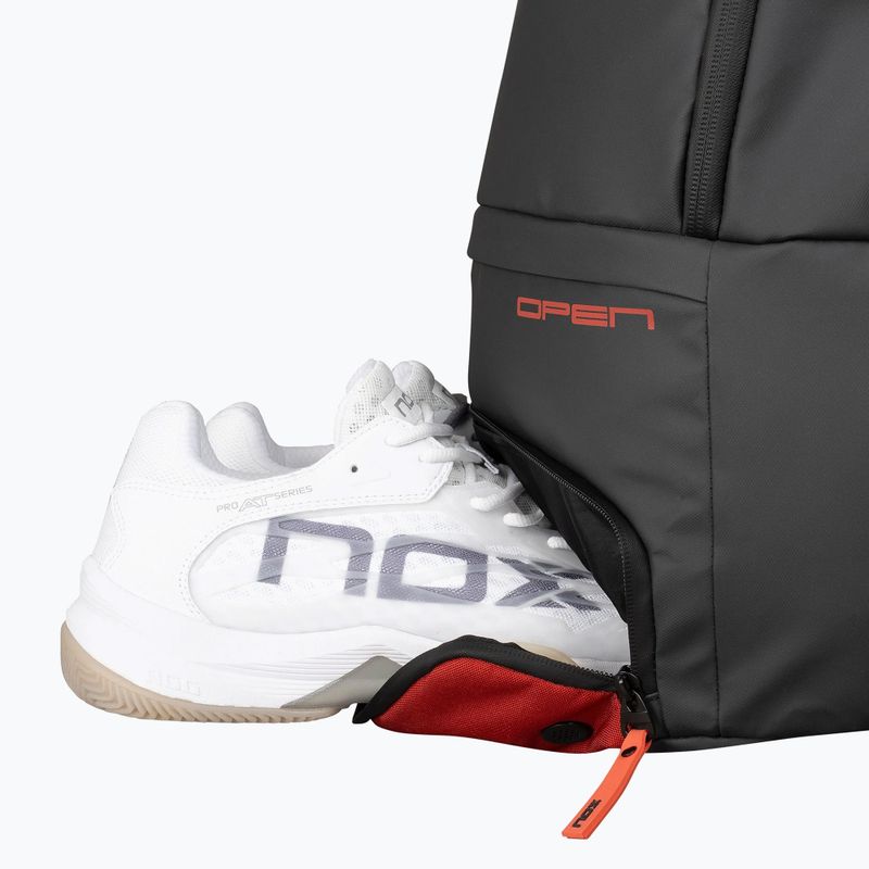 Padel-Rucksack NOX Luxury Open Series Backpack 30 l black/red 10