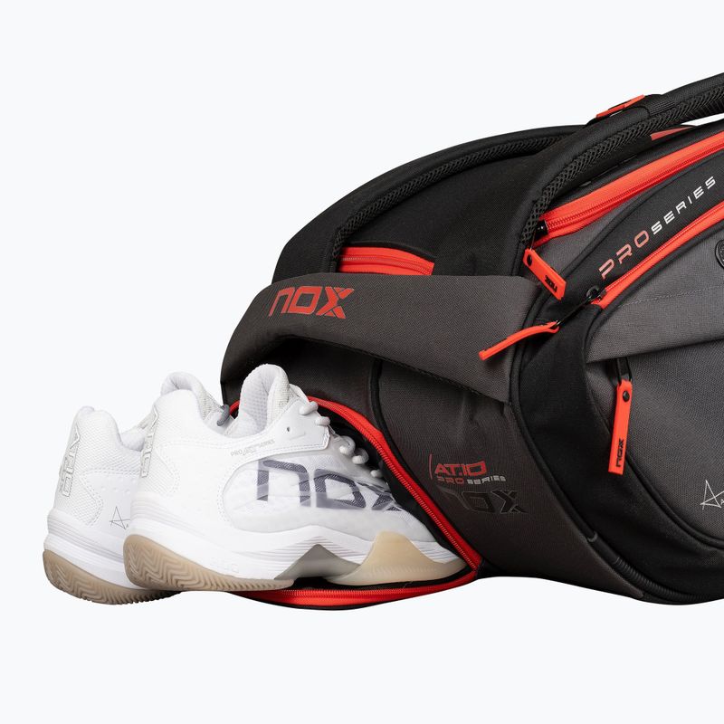 Padel-Tasche NOX AT10 XXL Padelbag 90 l grey/orange 11