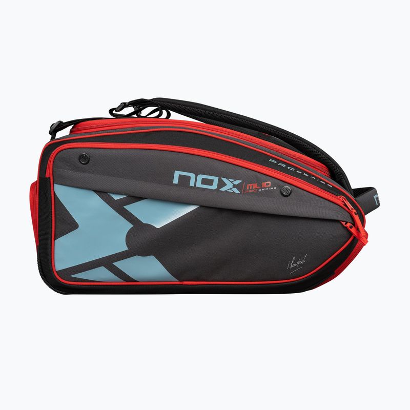 Padel-Tasche NOX ML10 Competition XL Compact Padelbag 80 l grey/black/orange