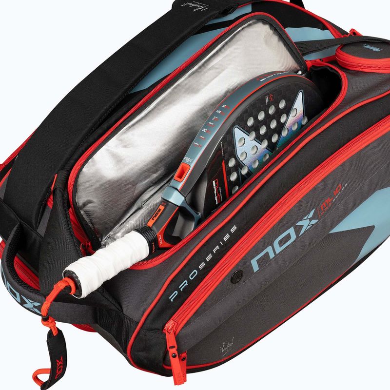 Padel-Tasche NOX ML10 Competition XL Compact Padelbag 80 l grey/black/orange 7