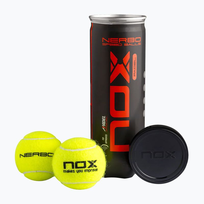 Padelbälle NOX Nerbo 3 pcs. yellow