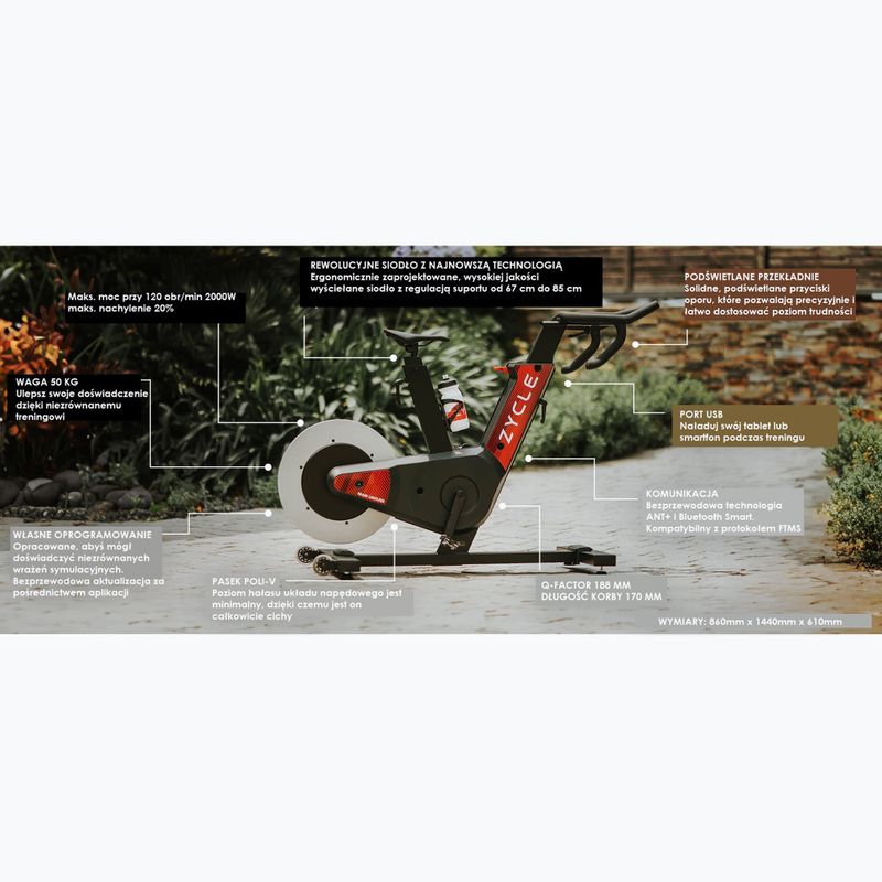 Fahrradtrainer ZYCLE Smart Zbike 2 Schwarz/Rot 5