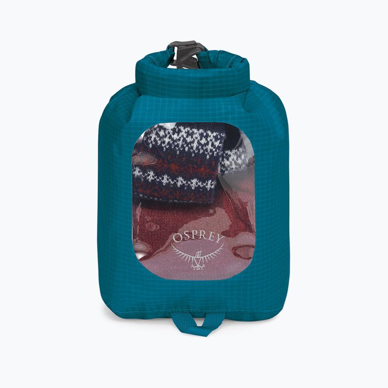 Osprey DrySack w/Fenster 3 l Wasserfront blau