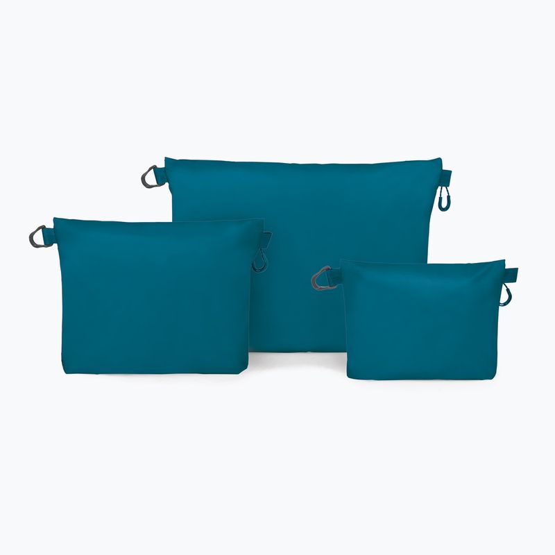 Osprey Ultralight Zipper Sack Set von 3 Organisatoren Wasserfront blau 2