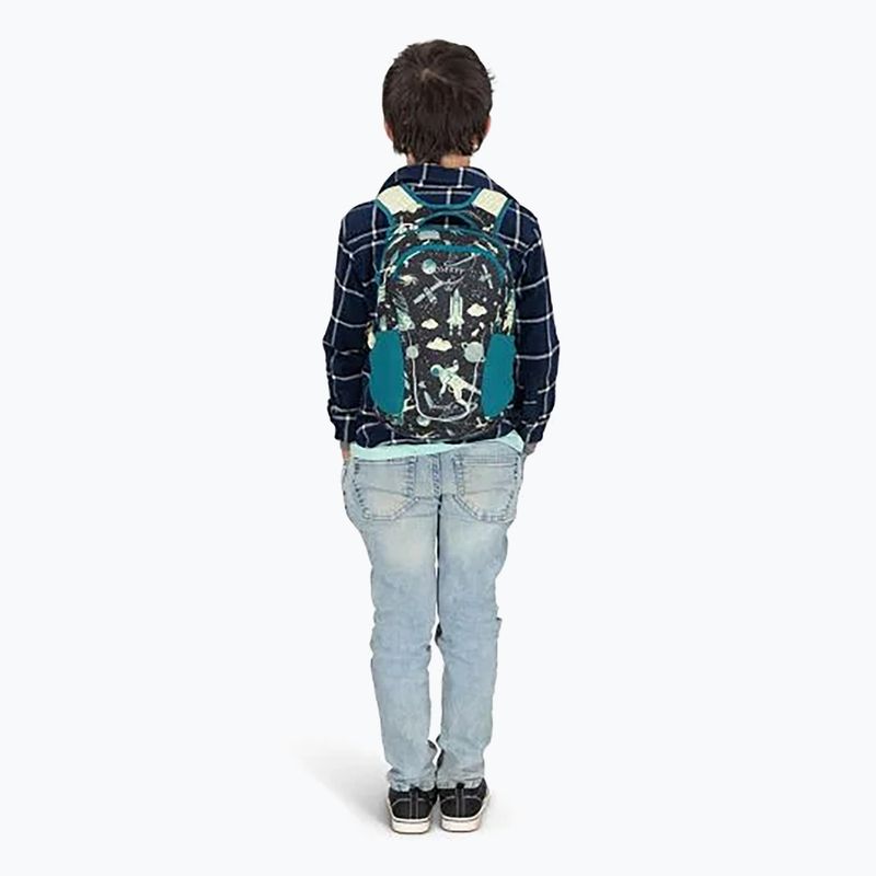 City Rucksack Kinder Osprey Daylite Youth Pack 9 l space travel print/antique blue 8