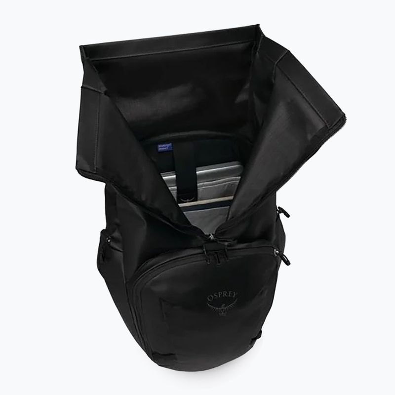 Osprey Transporter Roll Top 20 l Rabe schwarz Stadt Rucksack 4
