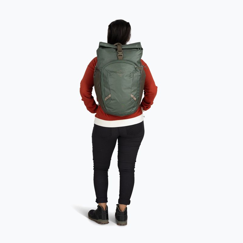 Osprey Transporter Roll Top 20 l Kiefer Blatt Stadt Rucksack 8