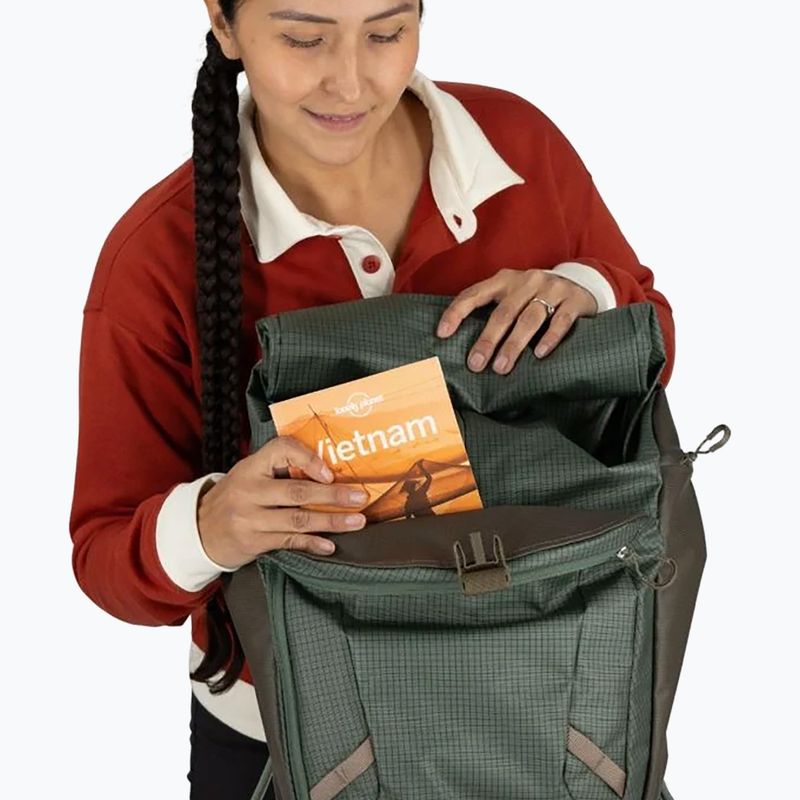 Osprey Transporter Roll Top 20 l Kiefer Blatt Stadt Rucksack 8
