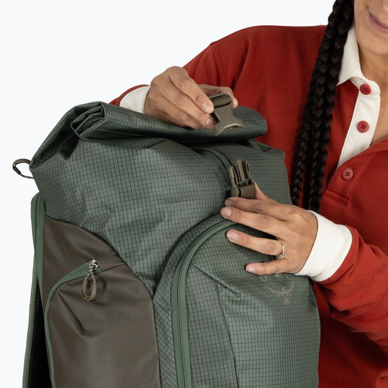 Städtischer Rucksack Osprey Transporter Roll Top 30 l Pine Leaf 11