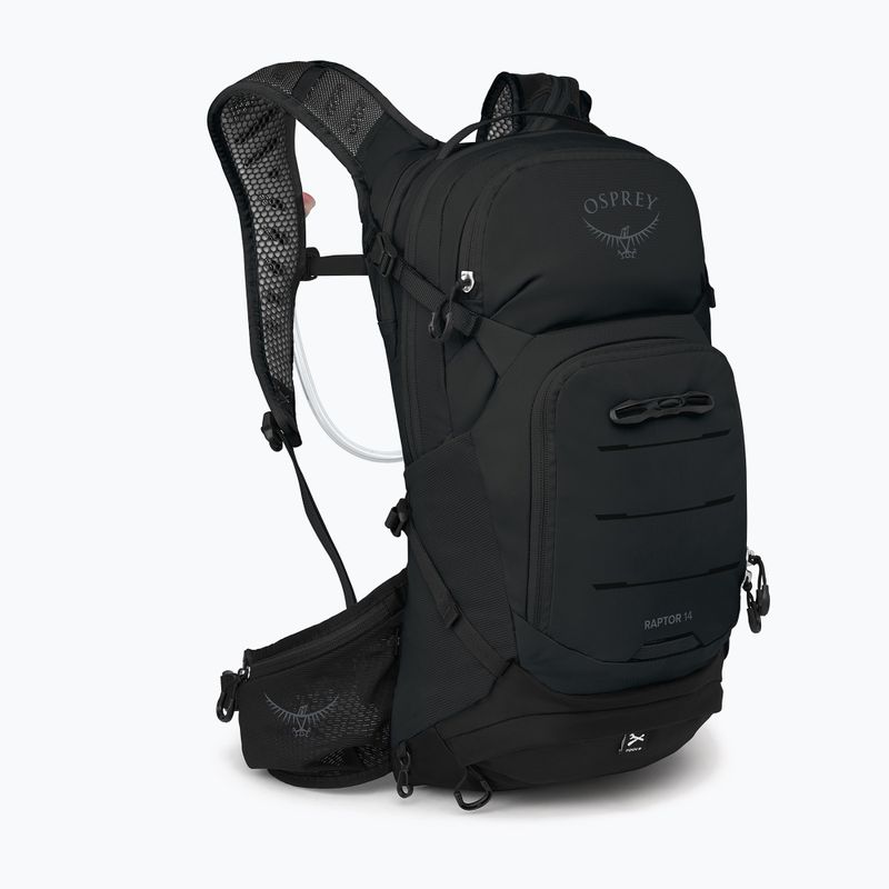 Osprey Raptor 14 Fahrrad-Rucksack + 2,5 l Reservoir schwarz 2