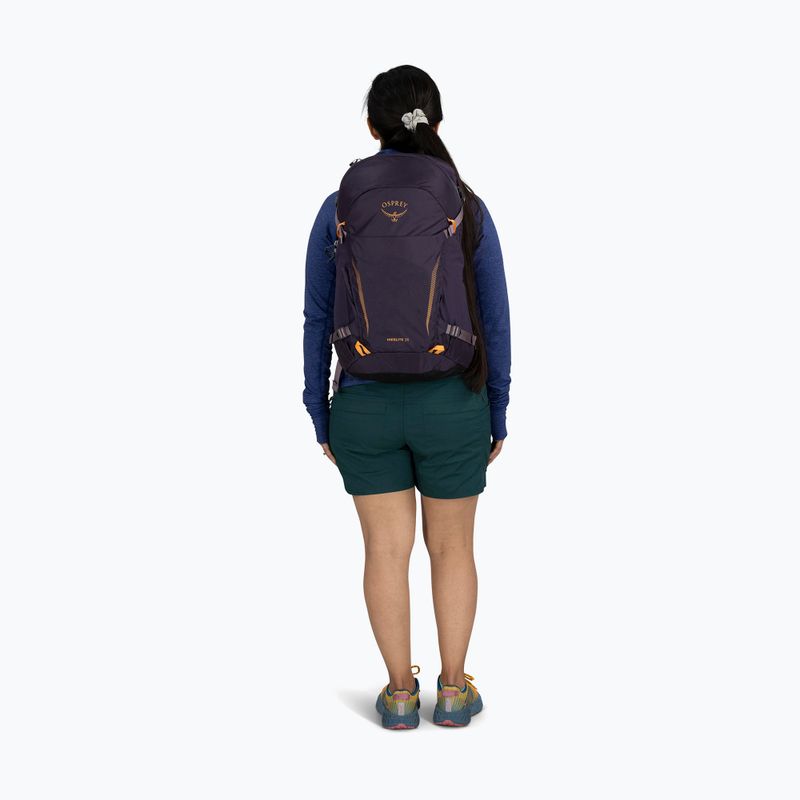 Wander Rucksack Osprey Hikelite 26 l purple ink/ purple dusk/ cheddar orange 7
