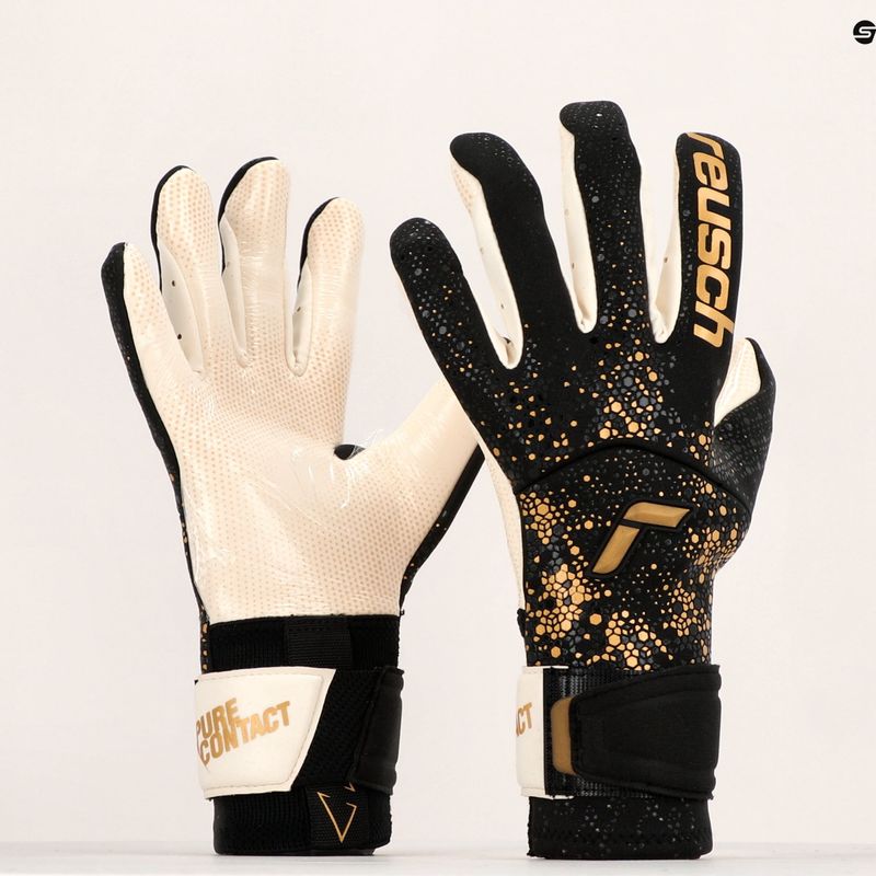 Reusch Pure Contact Gold X GluePrint Torwarthandschuhe schwarz/gold 52/70/075/7707/9 11