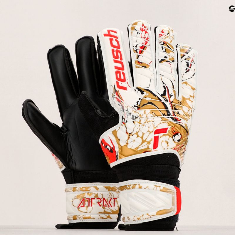 Reusch Attrakt Solid Torwarthandschuhe weiß 5370515-1131 10