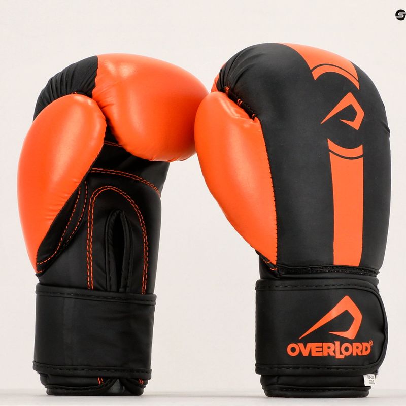 Overlord Boxerhandschuhe schwarz und orange 100003 9
