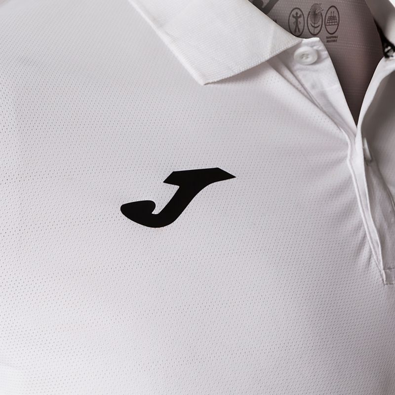 Herren Tennis-Poloshirt Joma Torneo weiß 3