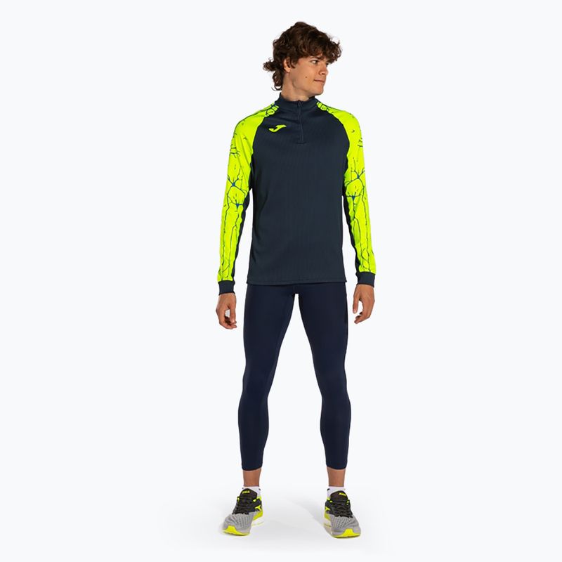 Herren Joma Elite IX Fluor gelbes Laufsweatshirt 2