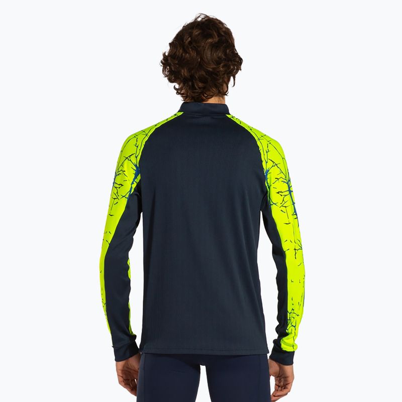 Herren Joma Elite IX Fluor gelbes Laufsweatshirt 3
