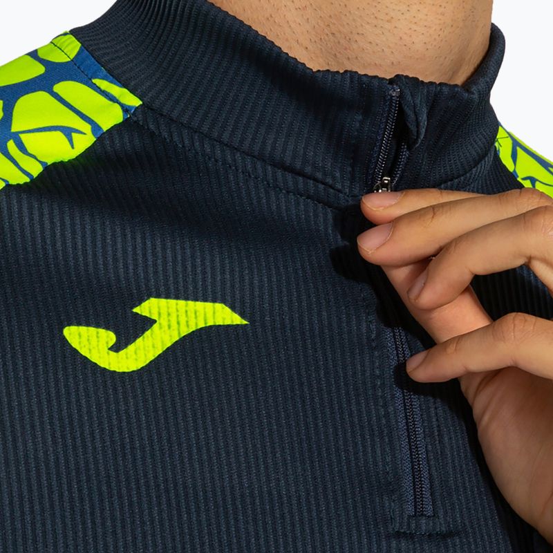 Herren Joma Elite IX Fluor gelbes Laufsweatshirt 5