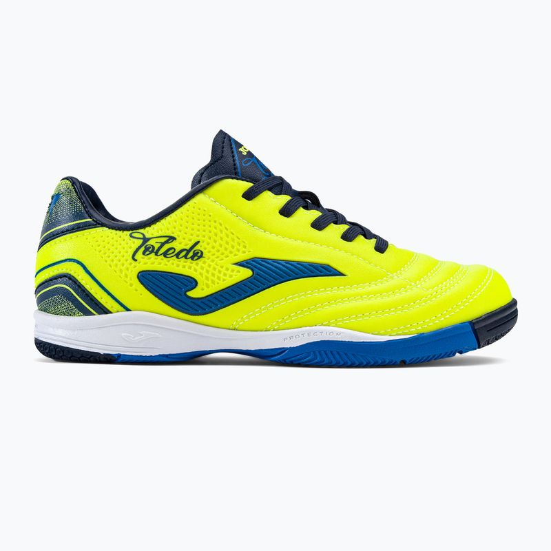 Joma Toledo IN Kinder Fußballschuhe Zitrone Fluor 2