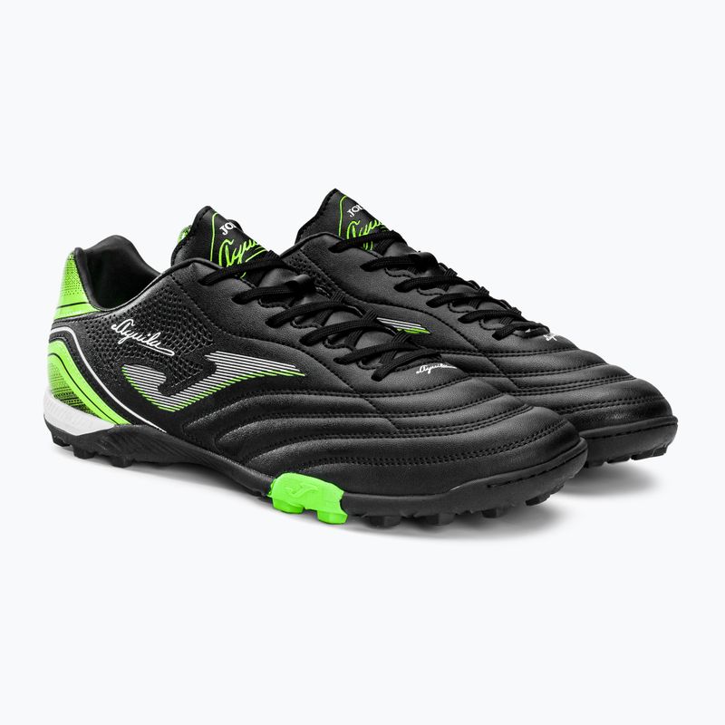 Herren Joma Aguila TF Fußballschuhe schwarz/grün fluor 4