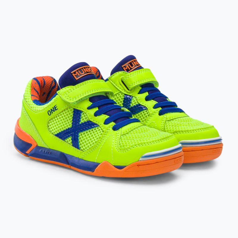 Kinder Fußballschuhe MUNICH One Kid Vco hellgrün 4
