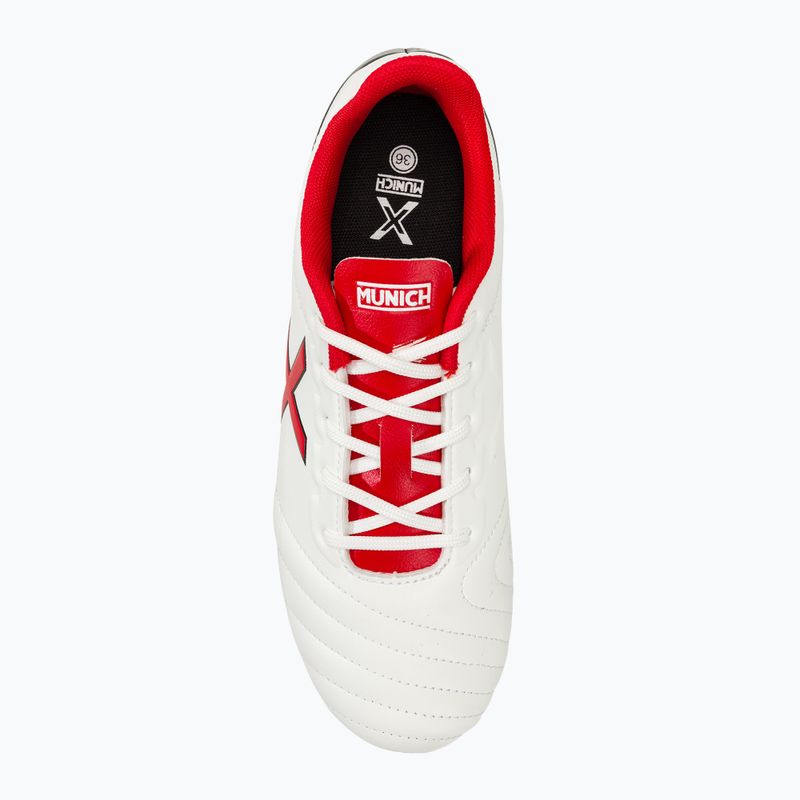 Kinder Fußballschuhe MUNICH Arenga Kid FG blanco/rojo 5