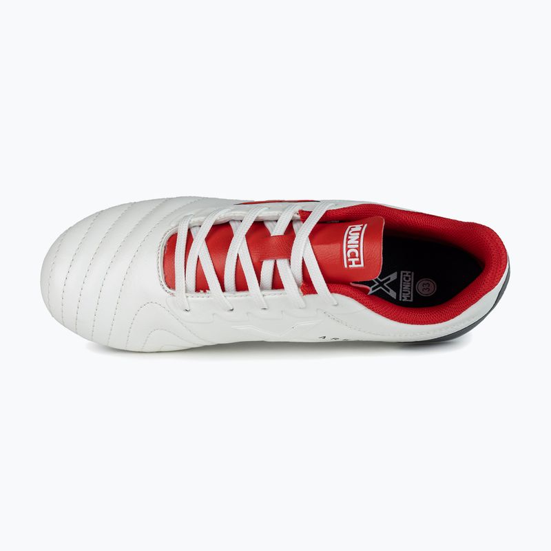 Kinder Fußballschuhe MUNICH Arenga Kid FG blanco/rojo 11