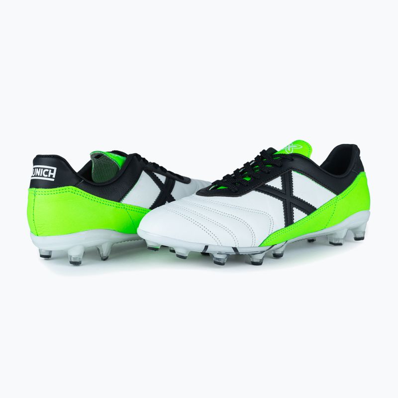 MUNICH Mundial 2.0 FG blanco/verde Fußballschuhe 10