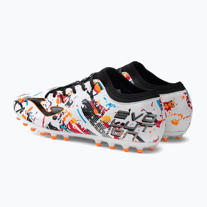 Joma Evolution AG Herren Fußballschuhe weiß/schwarz/orange 3