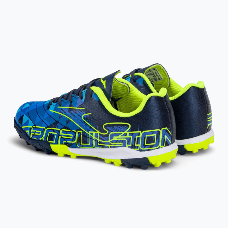 Joma Propulsion TF Kinder Fußballschuhe navy/gelb 3