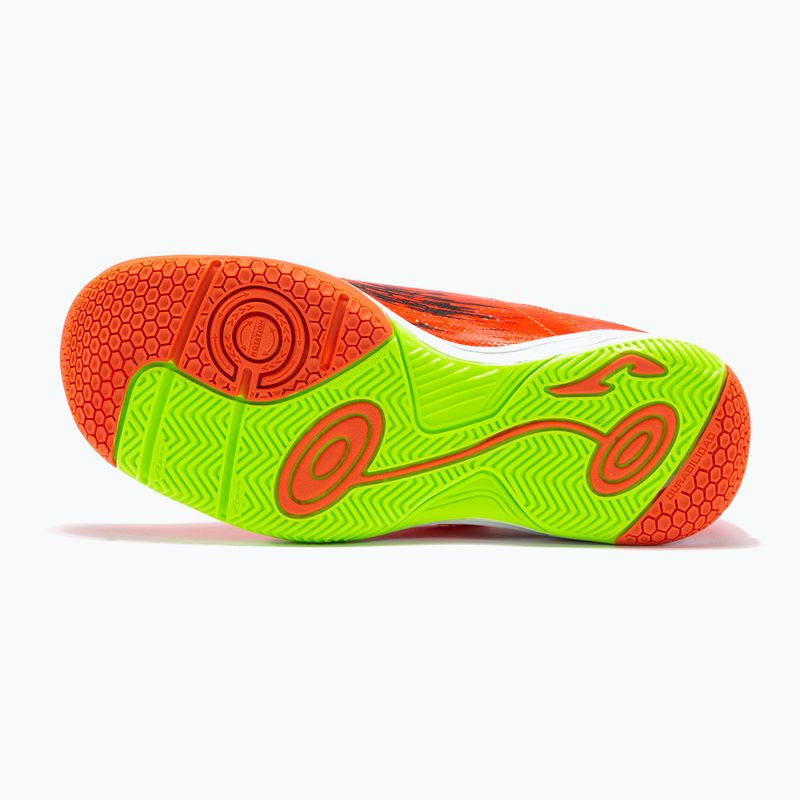 Joma Super Copa IN koralle/grün fluor Kinder Fußballschuhe 14