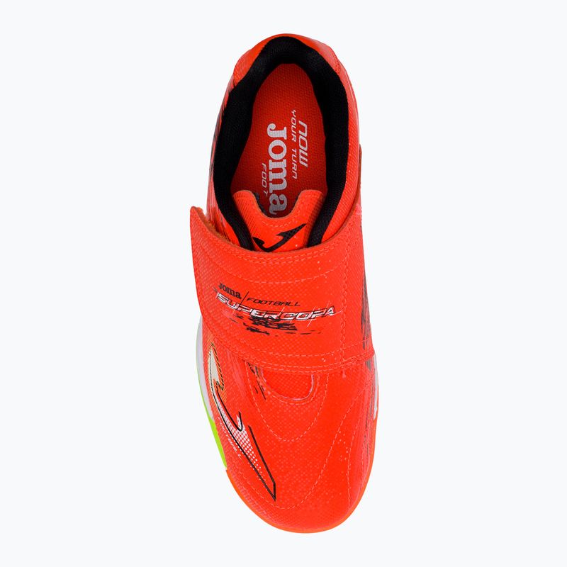 Joma Super Copa IN koralle/grün fluor Kinder Fußballschuhe 6